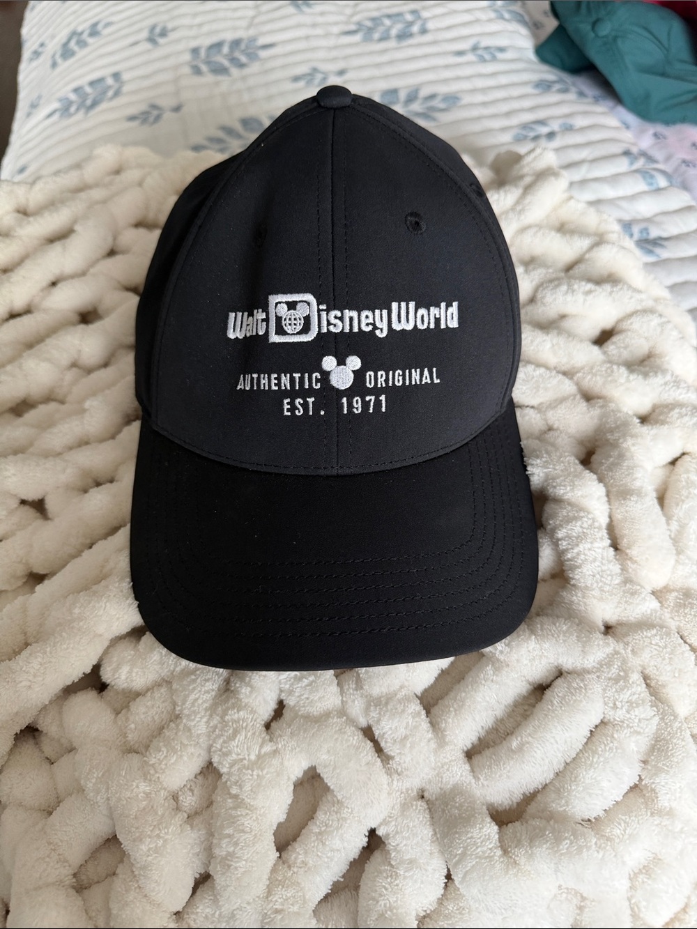 Disney Black Walt Disney World Embroidered Baseball Cap